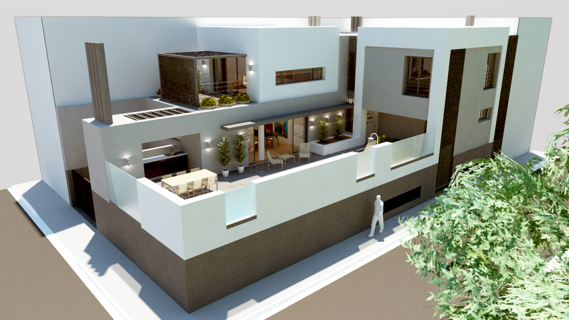 Vivienda en torno a dos patios en Armilla